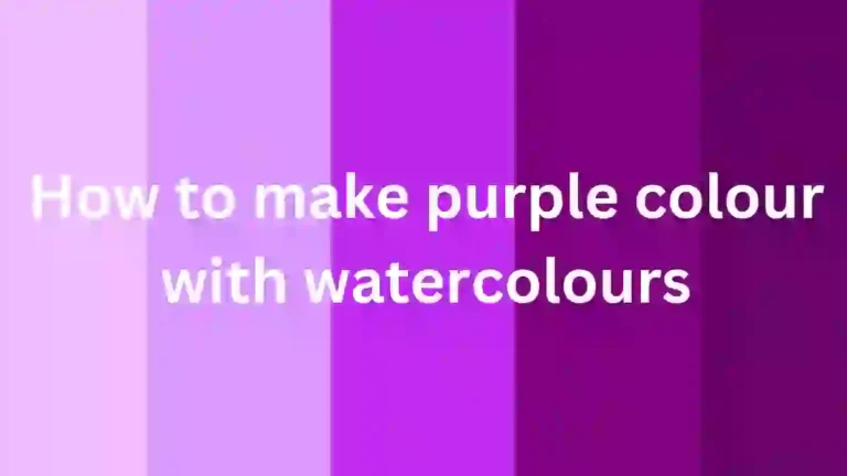 How to make purple colour with watercolours